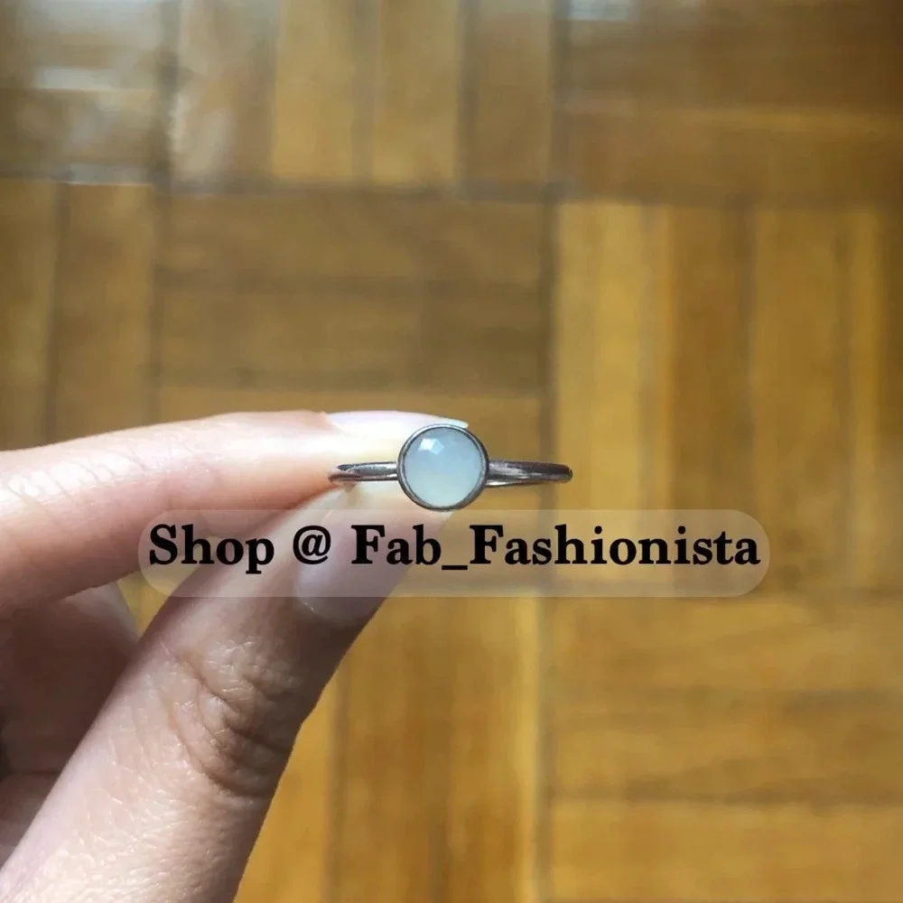 Pandora Sterling Silver Moonstone ring